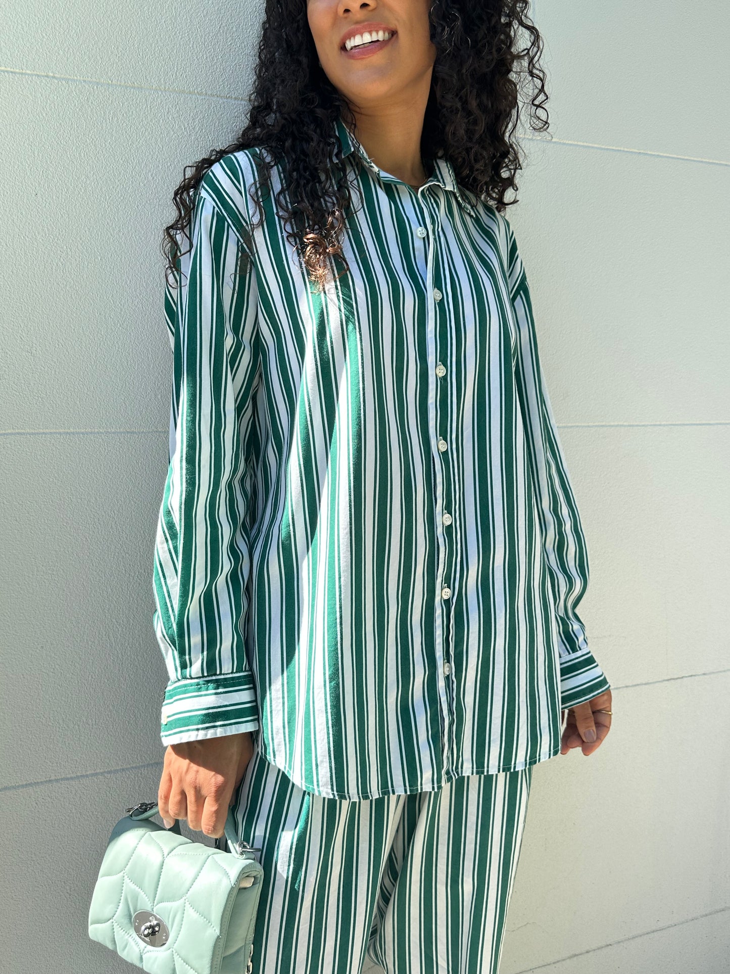 Alex Trahanas Stripe Green Set Size 12