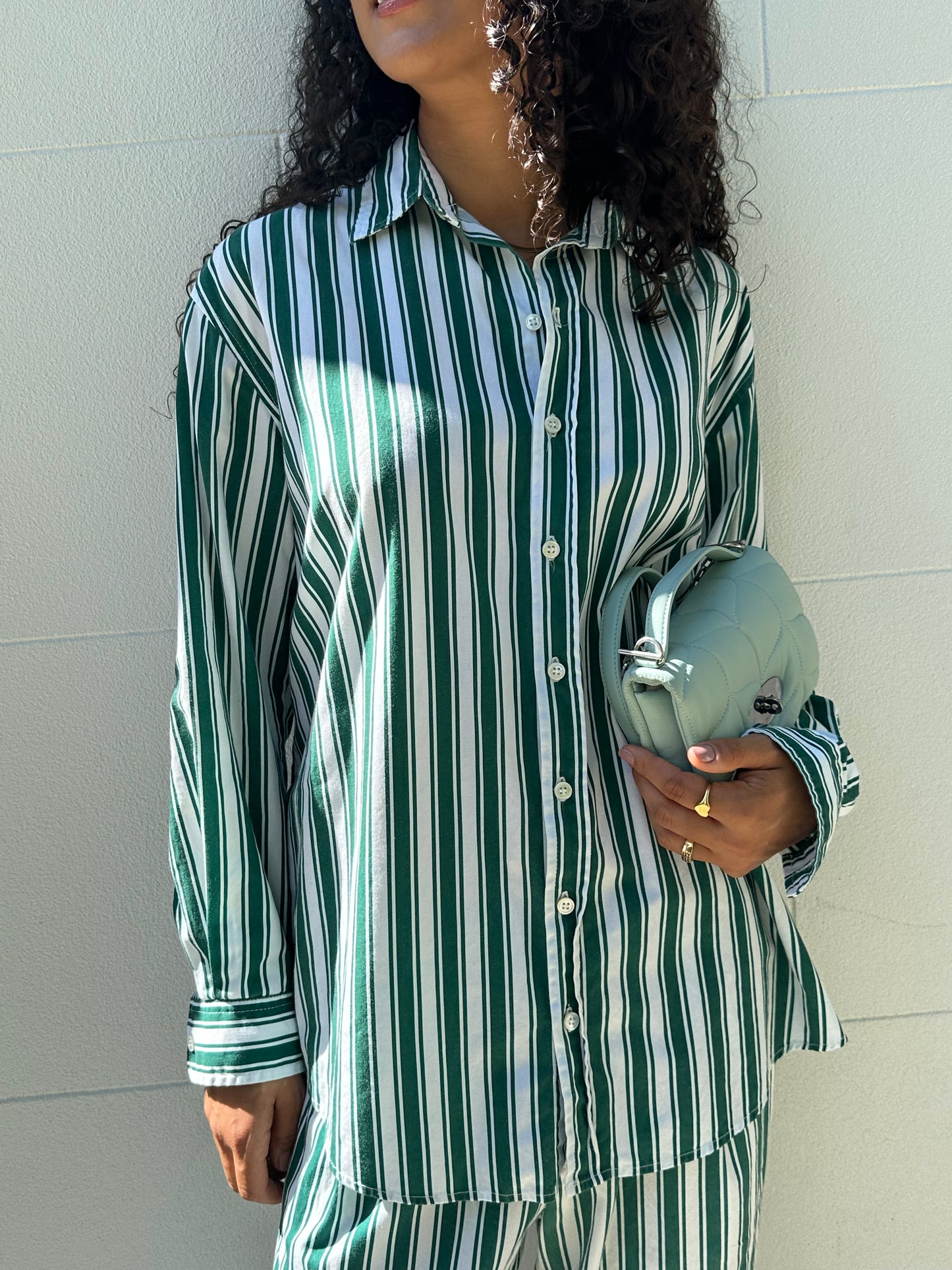 Alex Trahanas Stripe Green Set Size 12