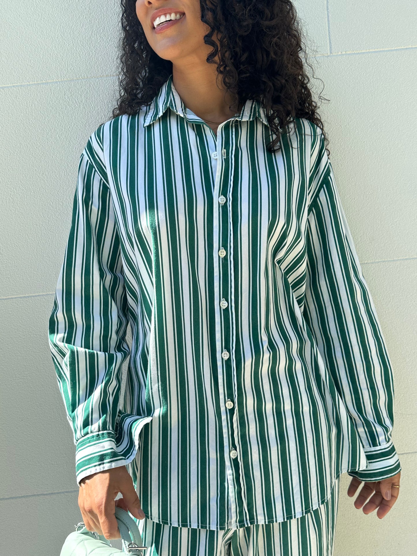 Alex Trahanas Stripe Green Set Size 12