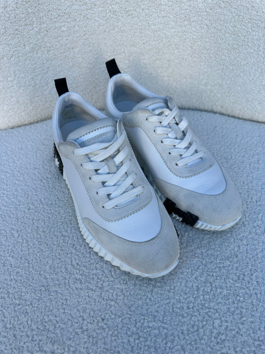 Hermes White Sneakers Size 38