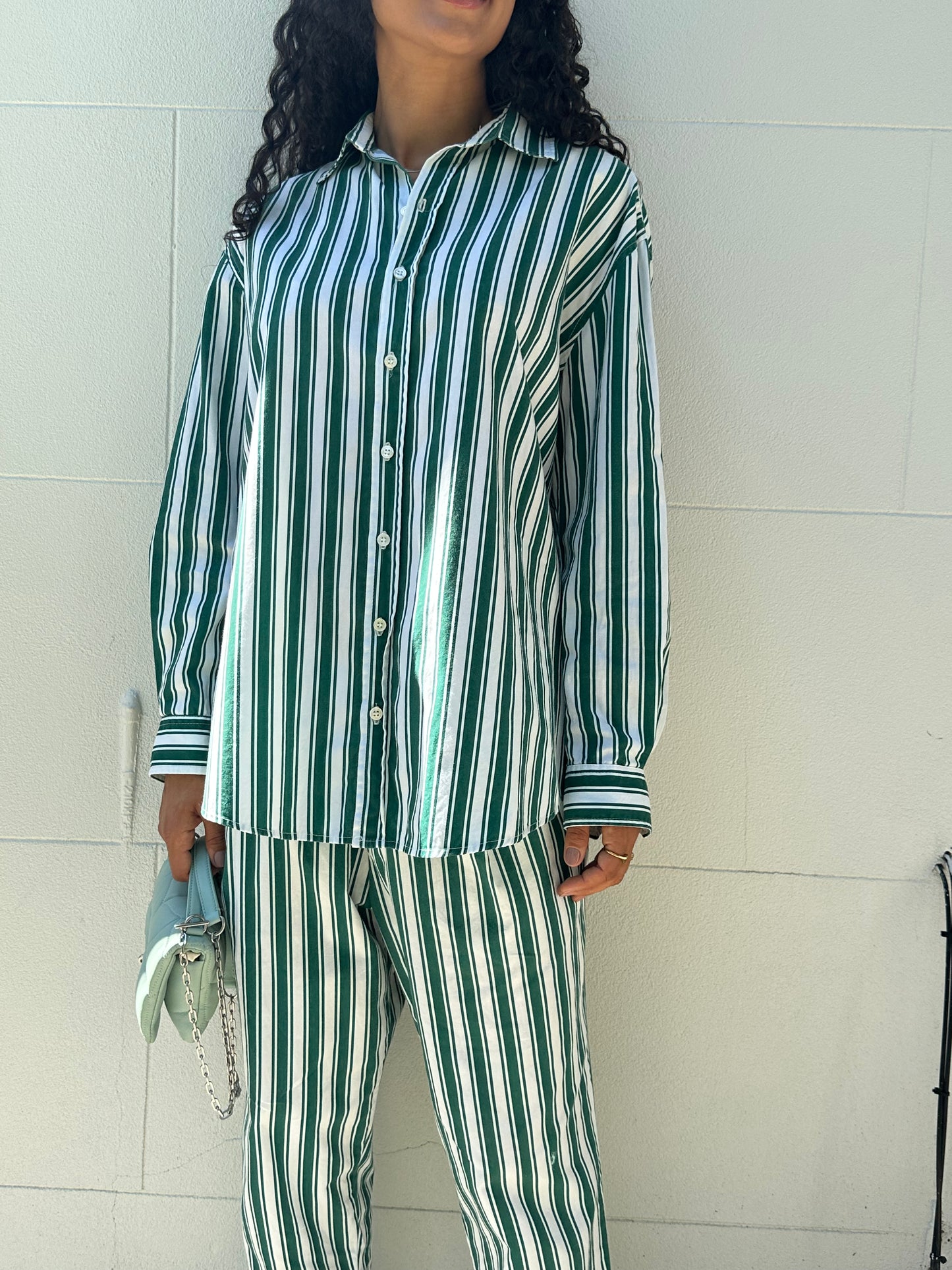Alex Trahanas Stripe Green Set Size 12