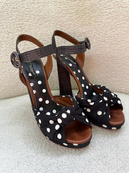 Dolce & Gabbana Spot Platforms Size 40