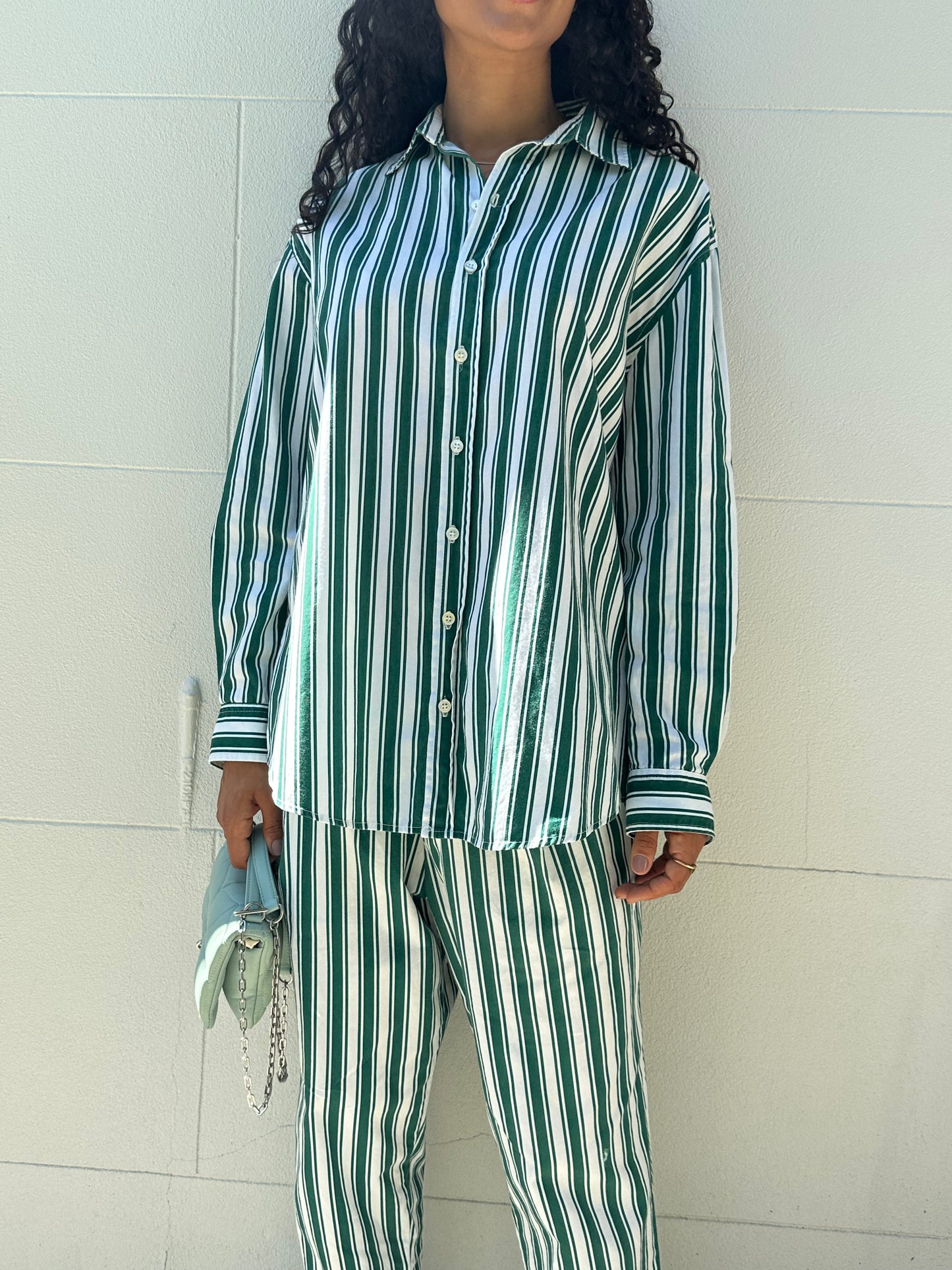Alex Trahanas Stripe Green Set Size 12
