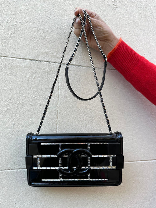 Chanel Black Crystal CC Bag