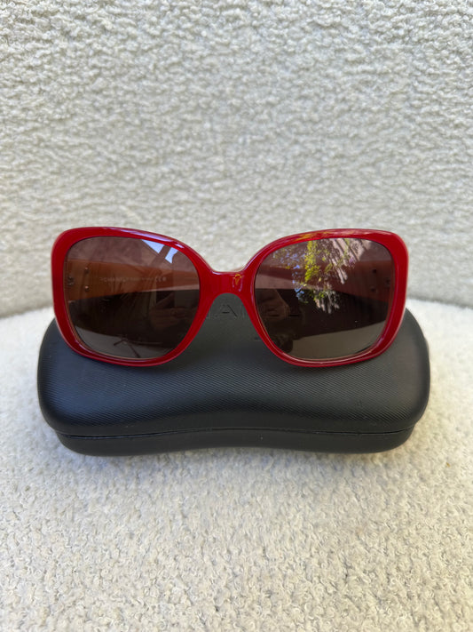 Chanel Red CC Sunglasses