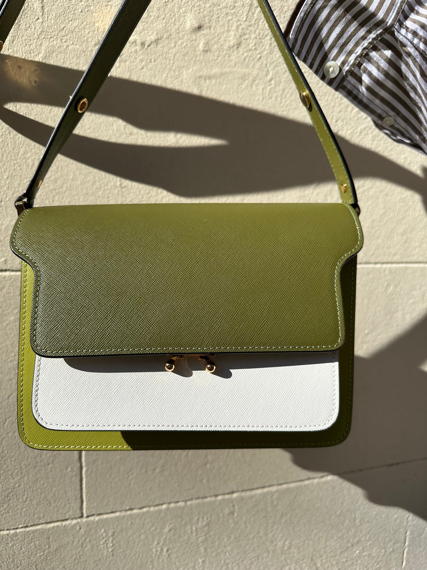 Marni Green Trunk Multi Pocket Bag