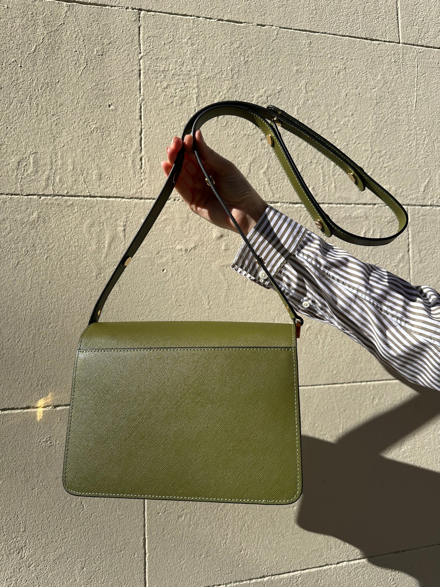 Marni Green Trunk Multi Pocket Bag