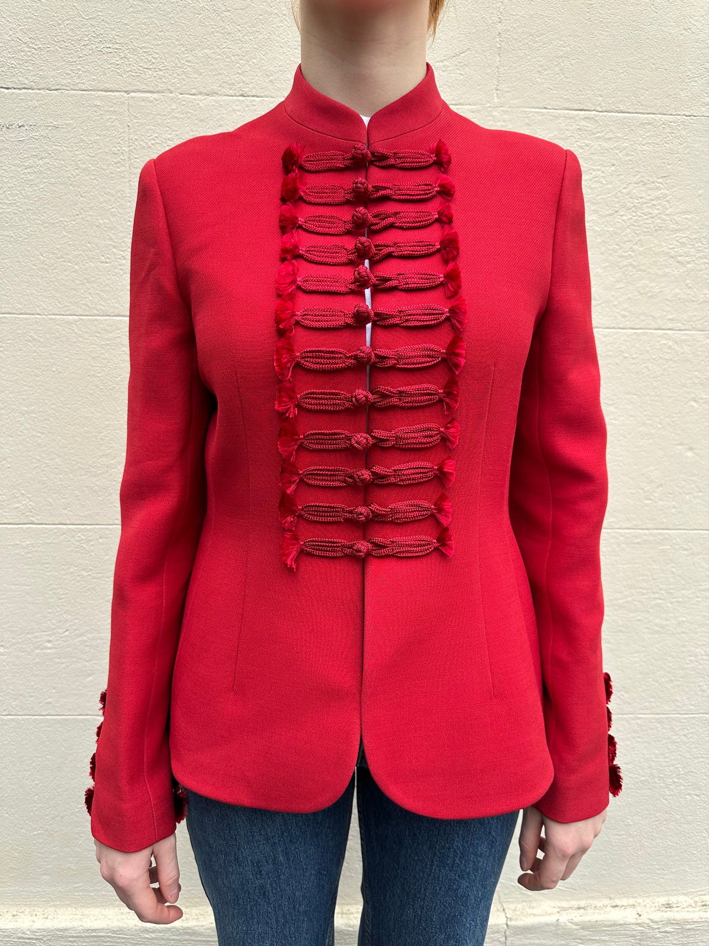 Christian Dior Red Military Jacket Size 42