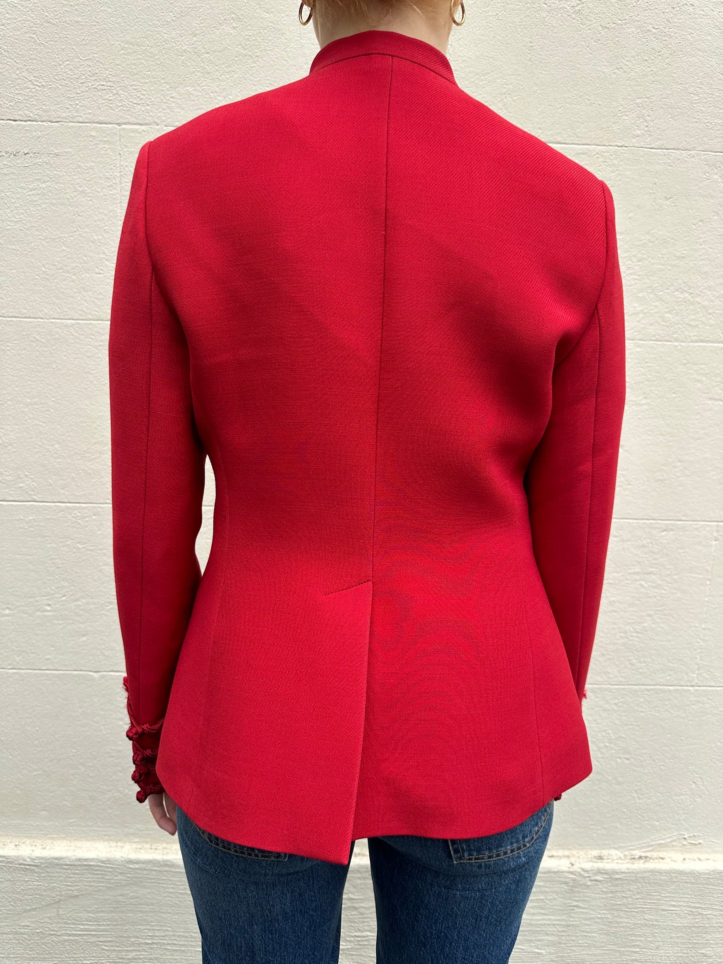 Christian Dior Red Military Jacket Size 42