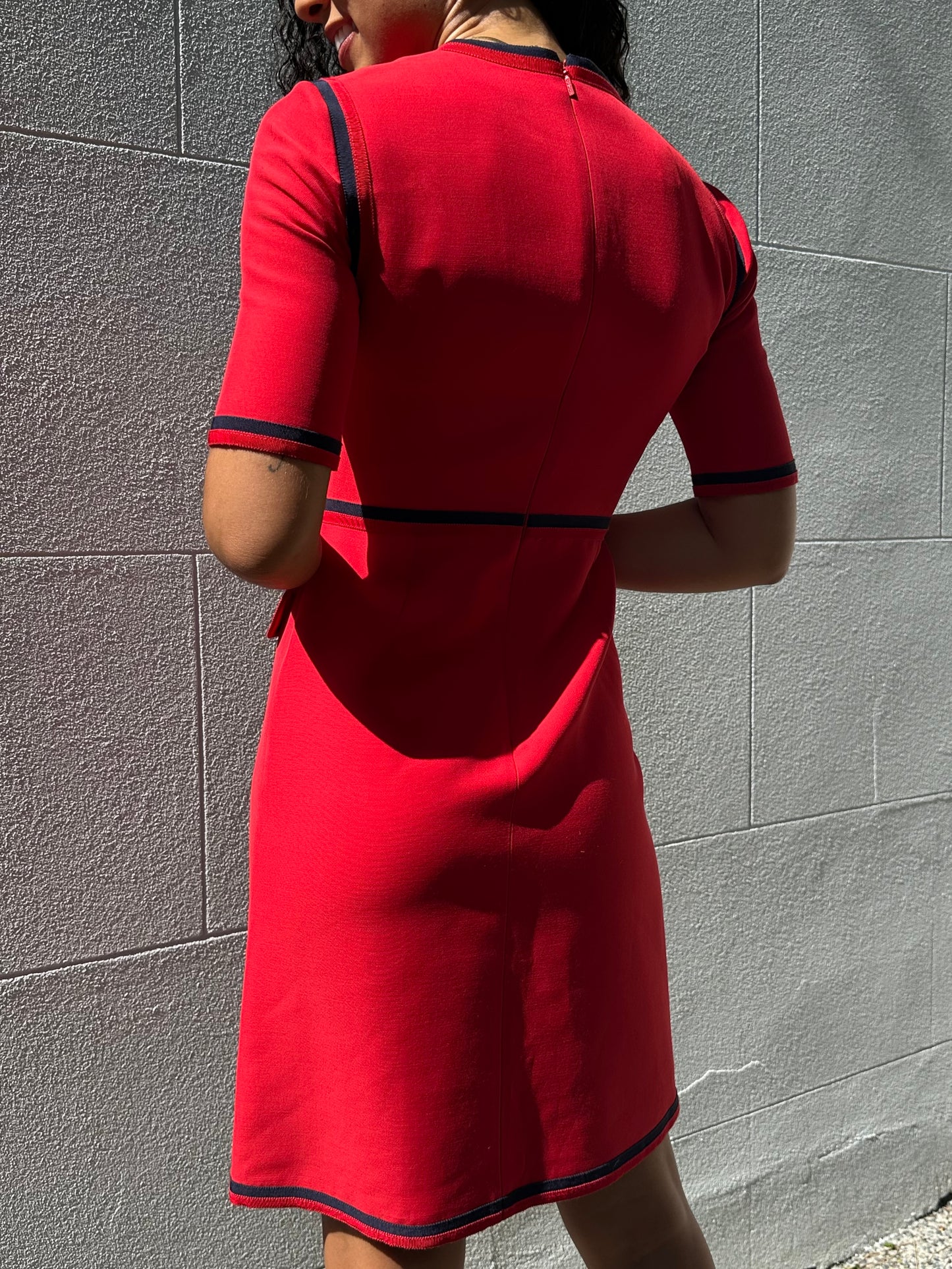 Gucci Red Wool Dress Size 38