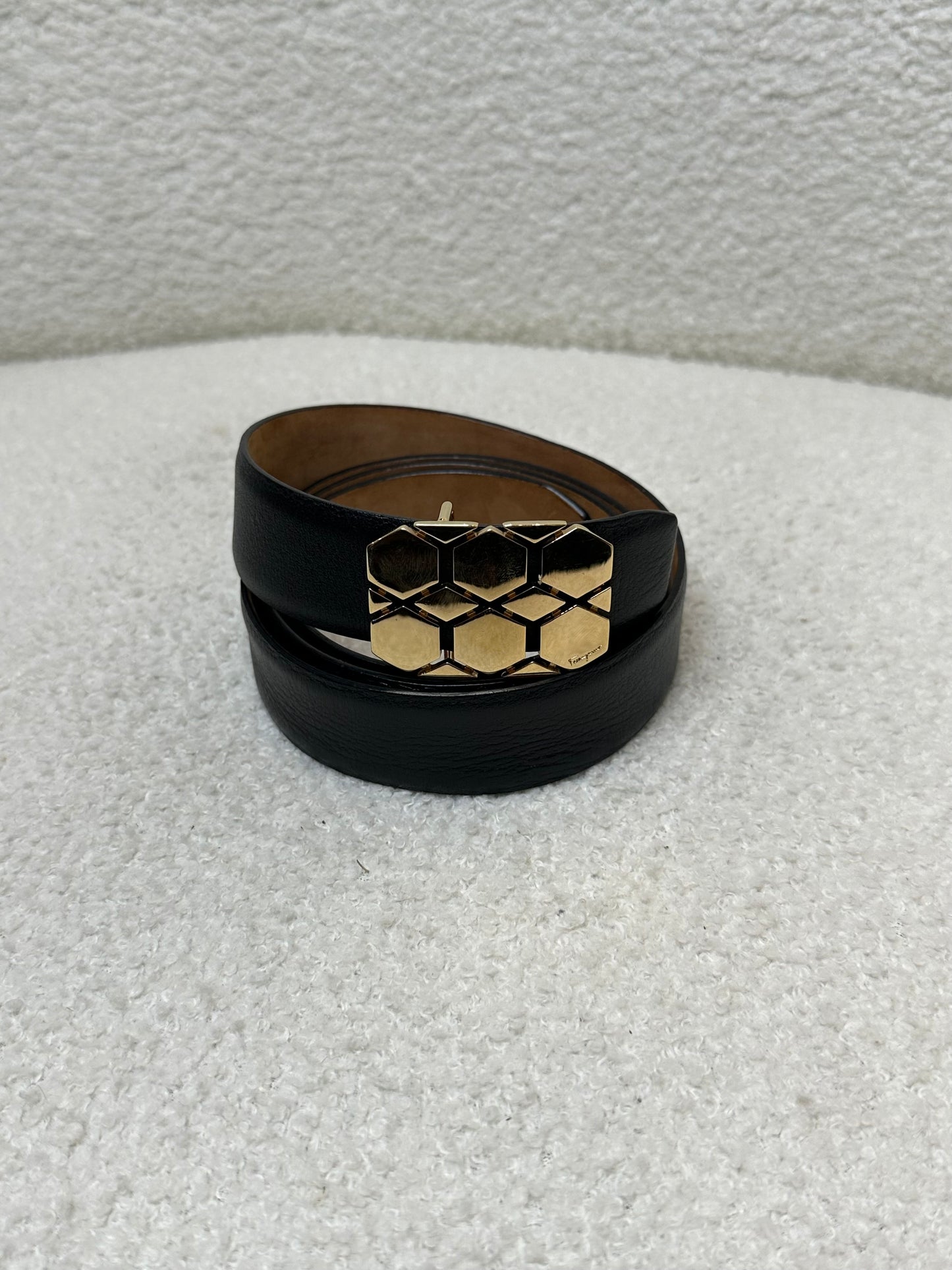 Salvatore Ferragamo Black leather Belt Size 95