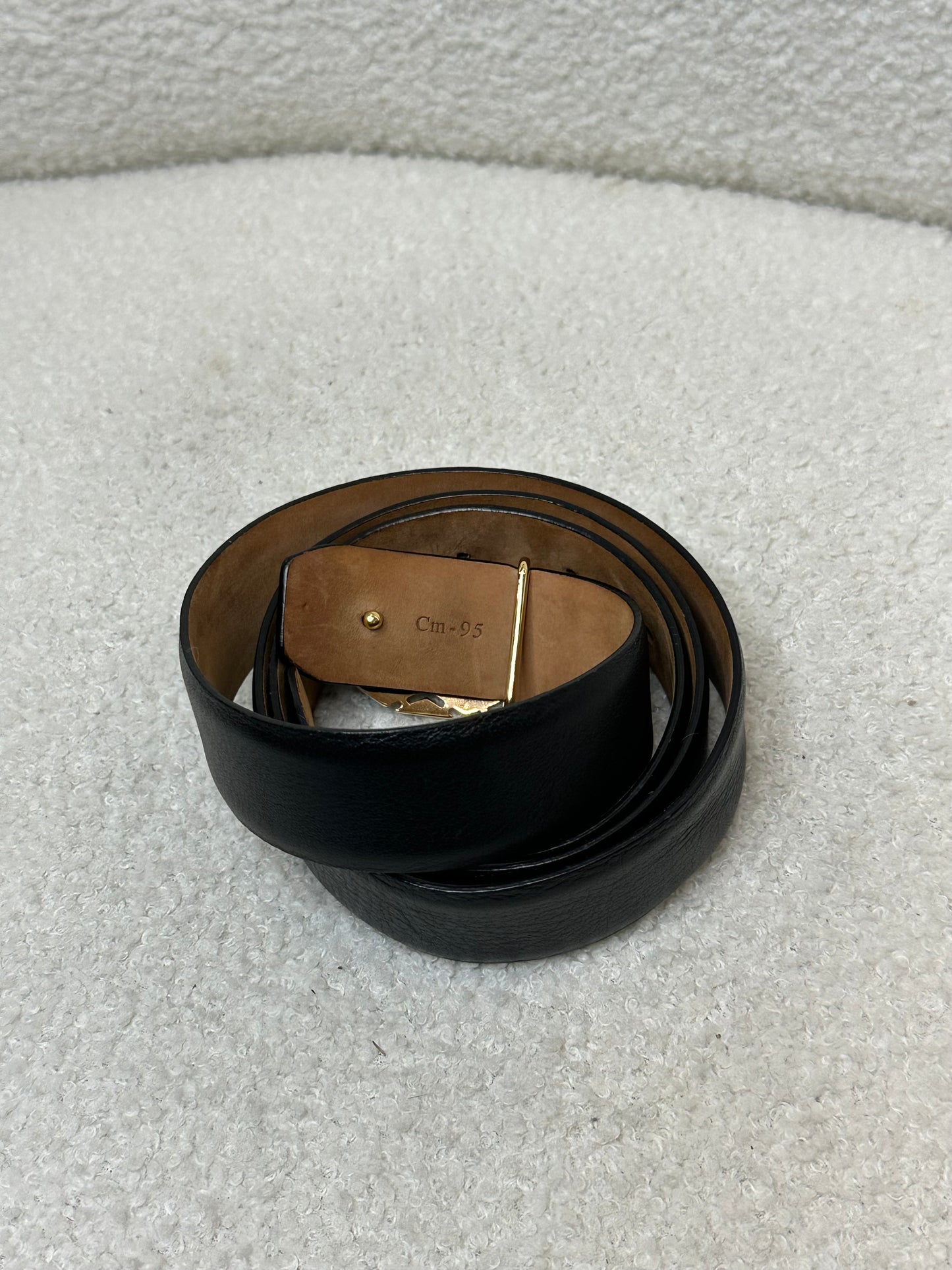 Salvatore Ferragamo Black leather Belt Size 95
