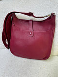 Hermes Evelyn Burgundy Bag