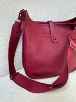 Hermes Evelyn Burgundy Bag