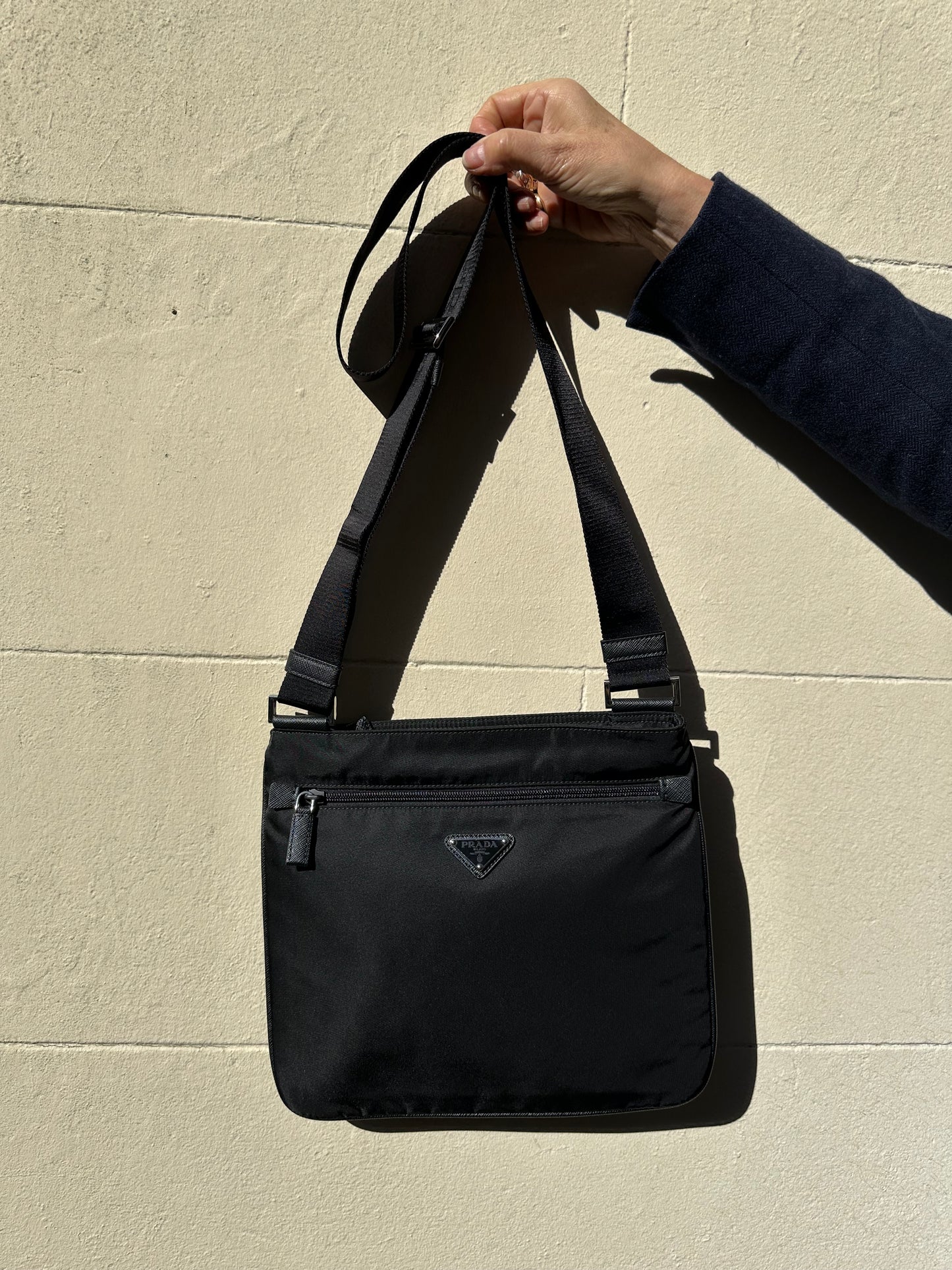 Prada Black Nylon Crossbody Bag