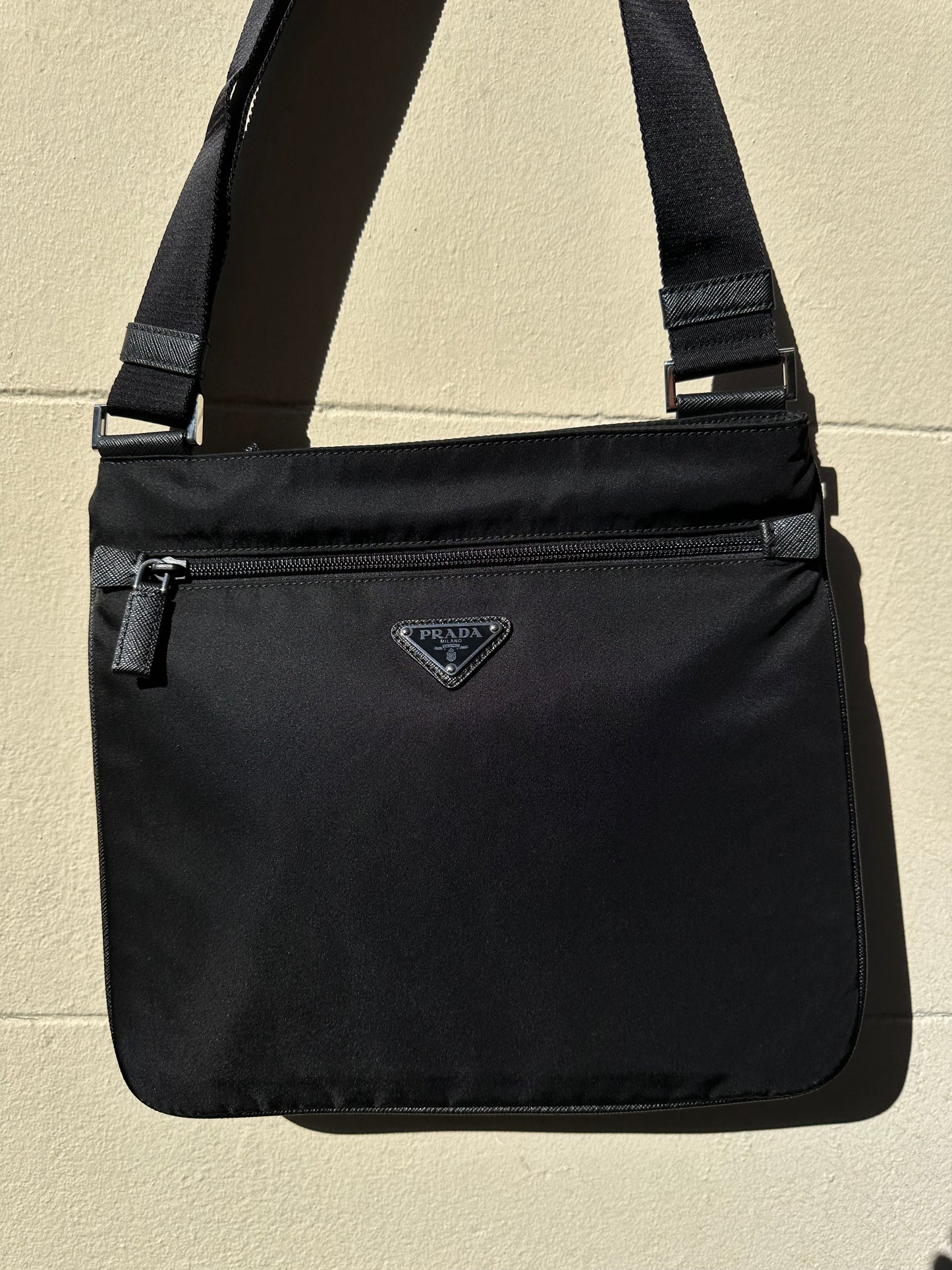 Prada Black Nylon Crossbody Bag