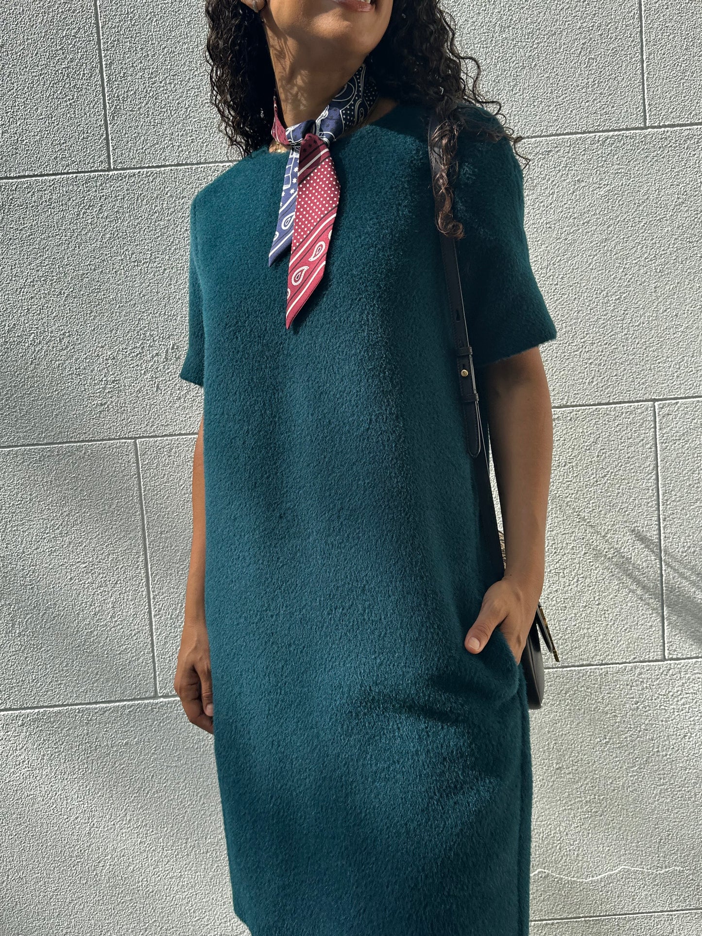001 Teal Short Sleeve Dress Size 1