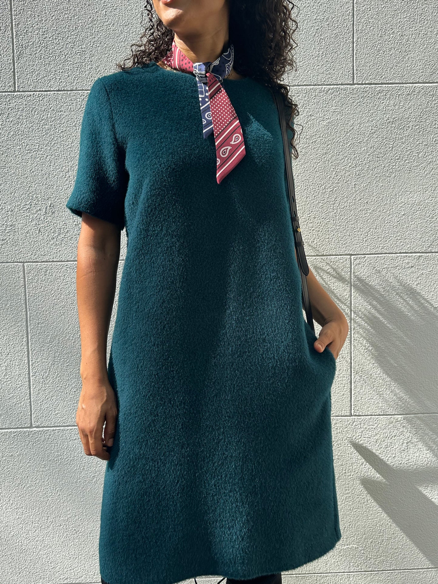 001 Teal Short Sleeve Dress Size 1