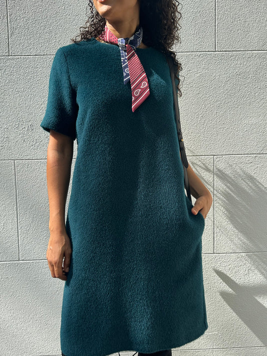001 Teal Short Sleeve Dress Size 1
