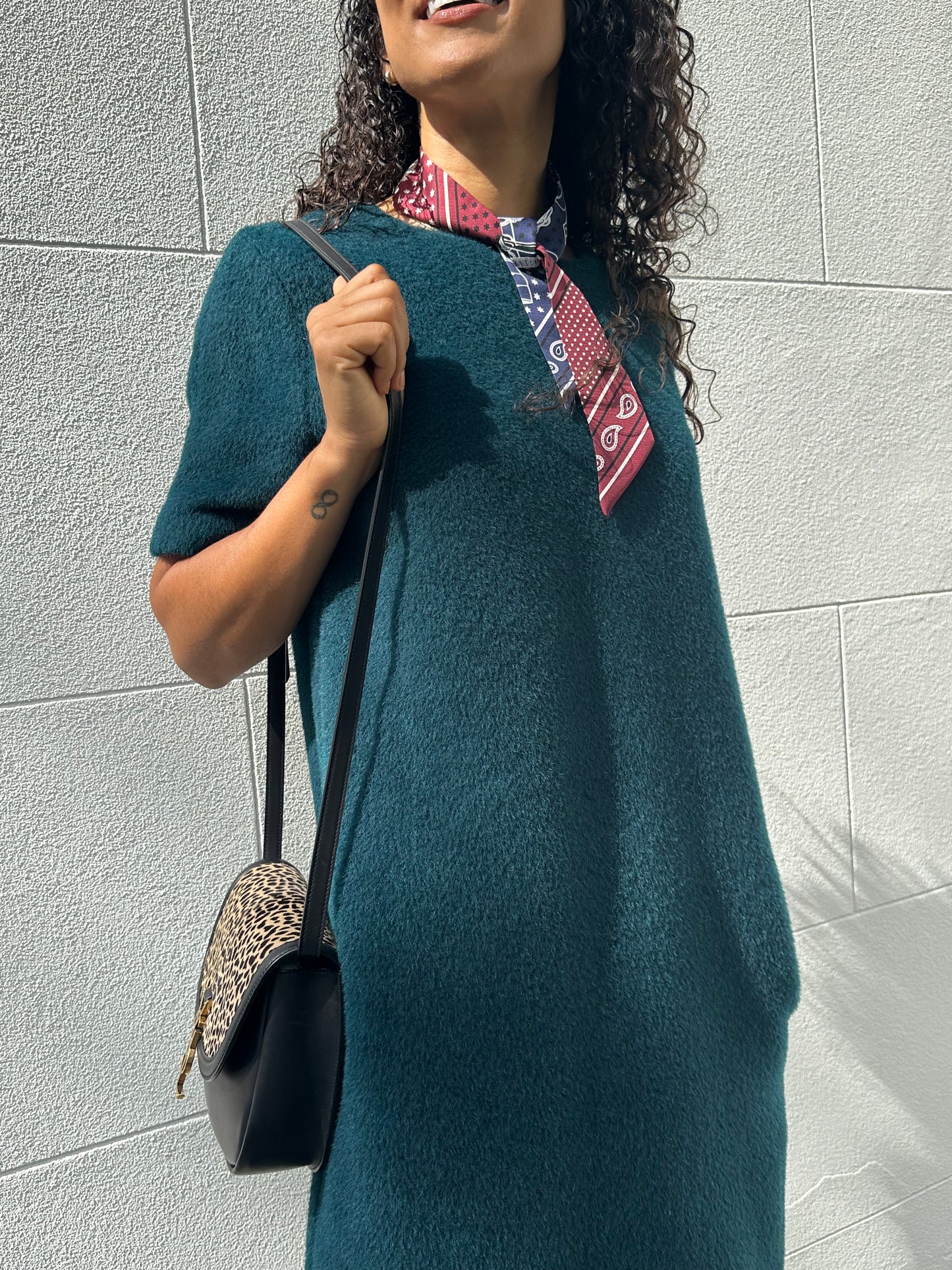 001 Teal Short Sleeve Dress Size 1