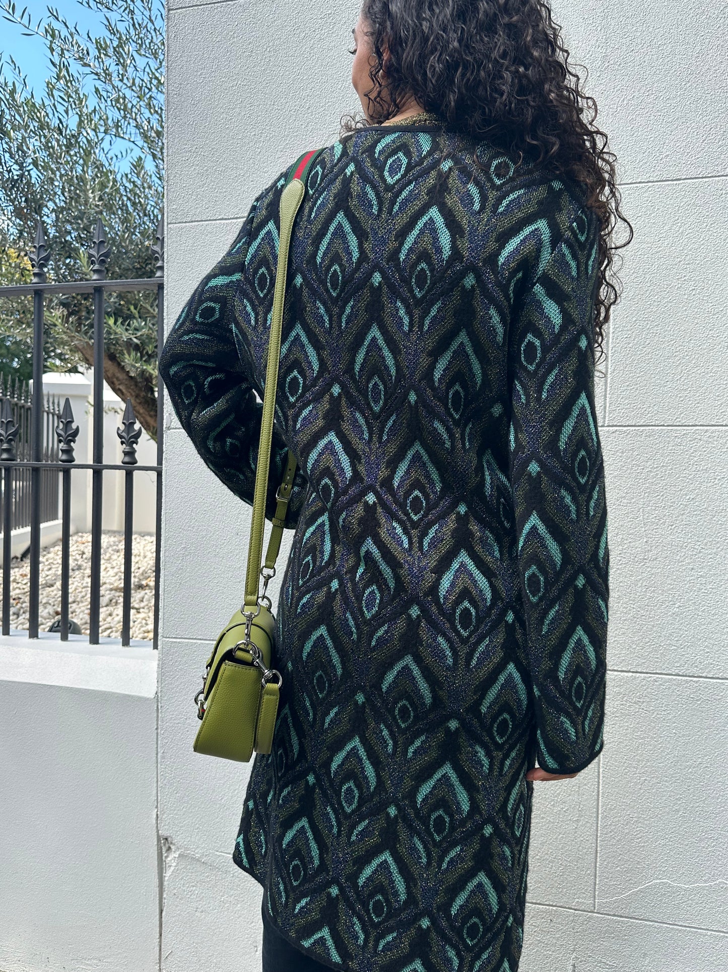 M Missoni Acqua Paisley Long Coat Size 48