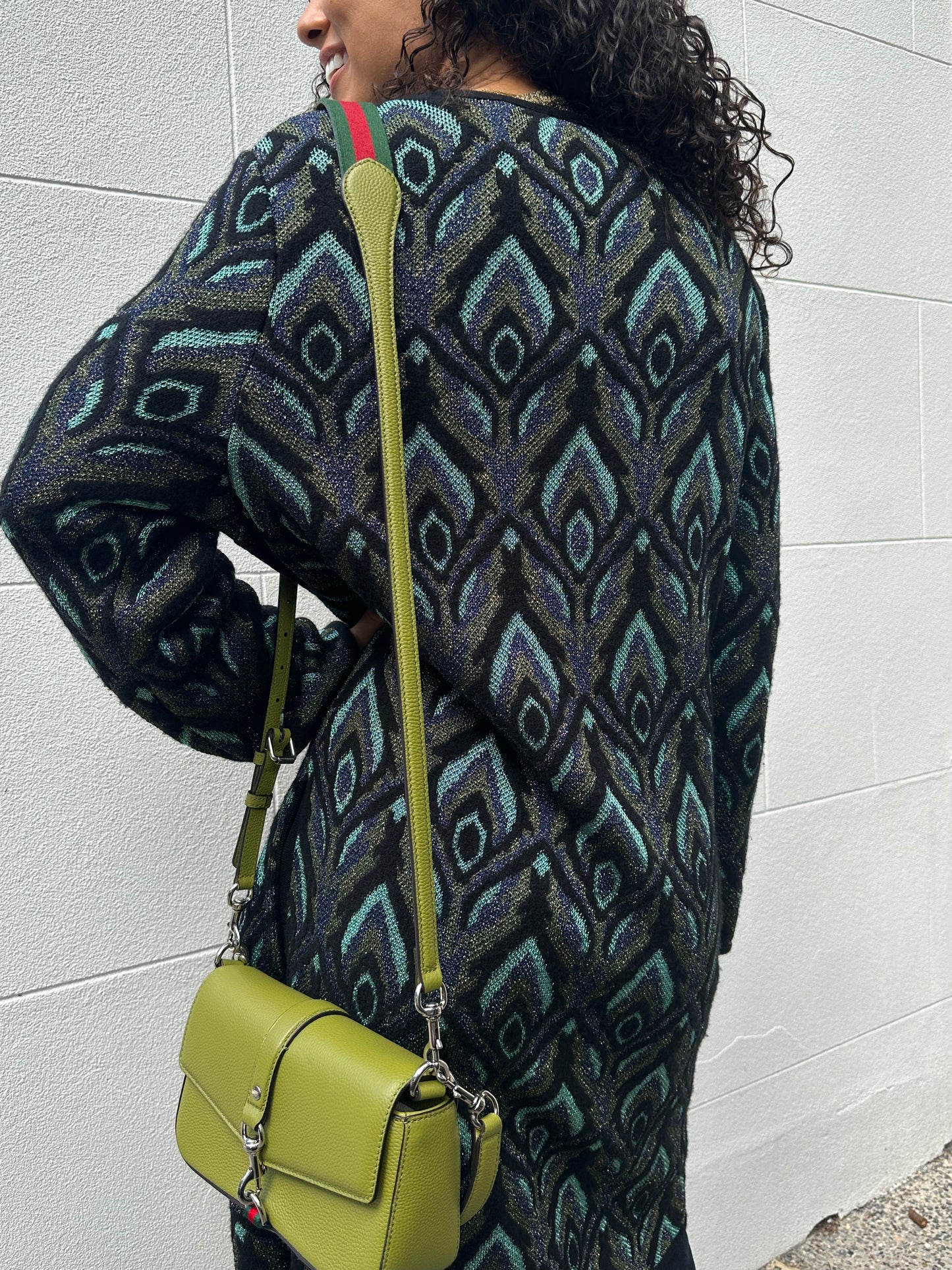 M Missoni Acqua Paisley Long Coat Size 48