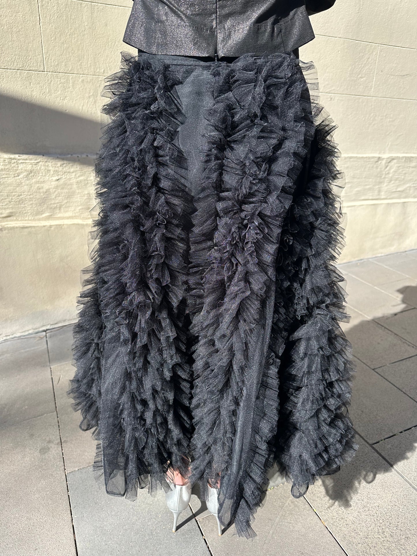 Molly Goddard Black Tulle Skirt Size 10