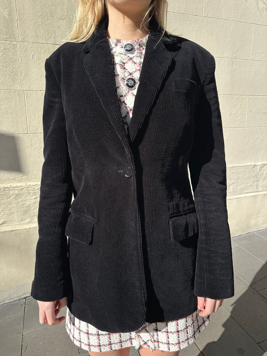 Scanlan Theodore Black Corduroy Jacket Size S