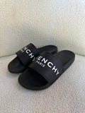 Givenchy Black Logo Slides Size 41