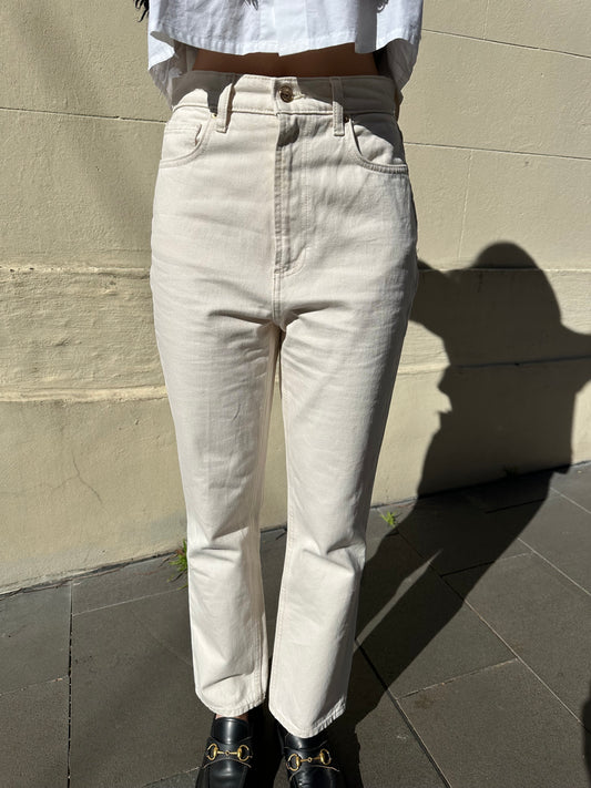 Scanlan Theodore Cream Jeans Size 27