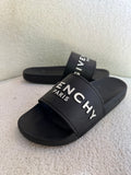 Givenchy Black Logo Slides Size 41