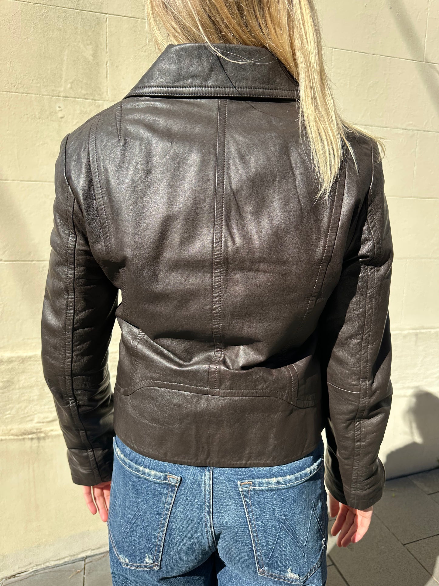 Rag & Bone Brown Leather Jacket Size M