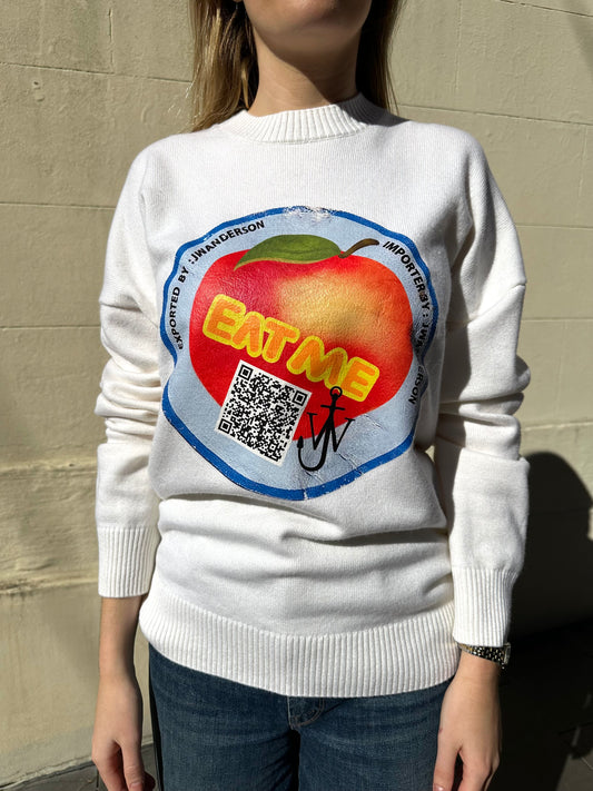 JW Anderson Cream Print Knit Size M