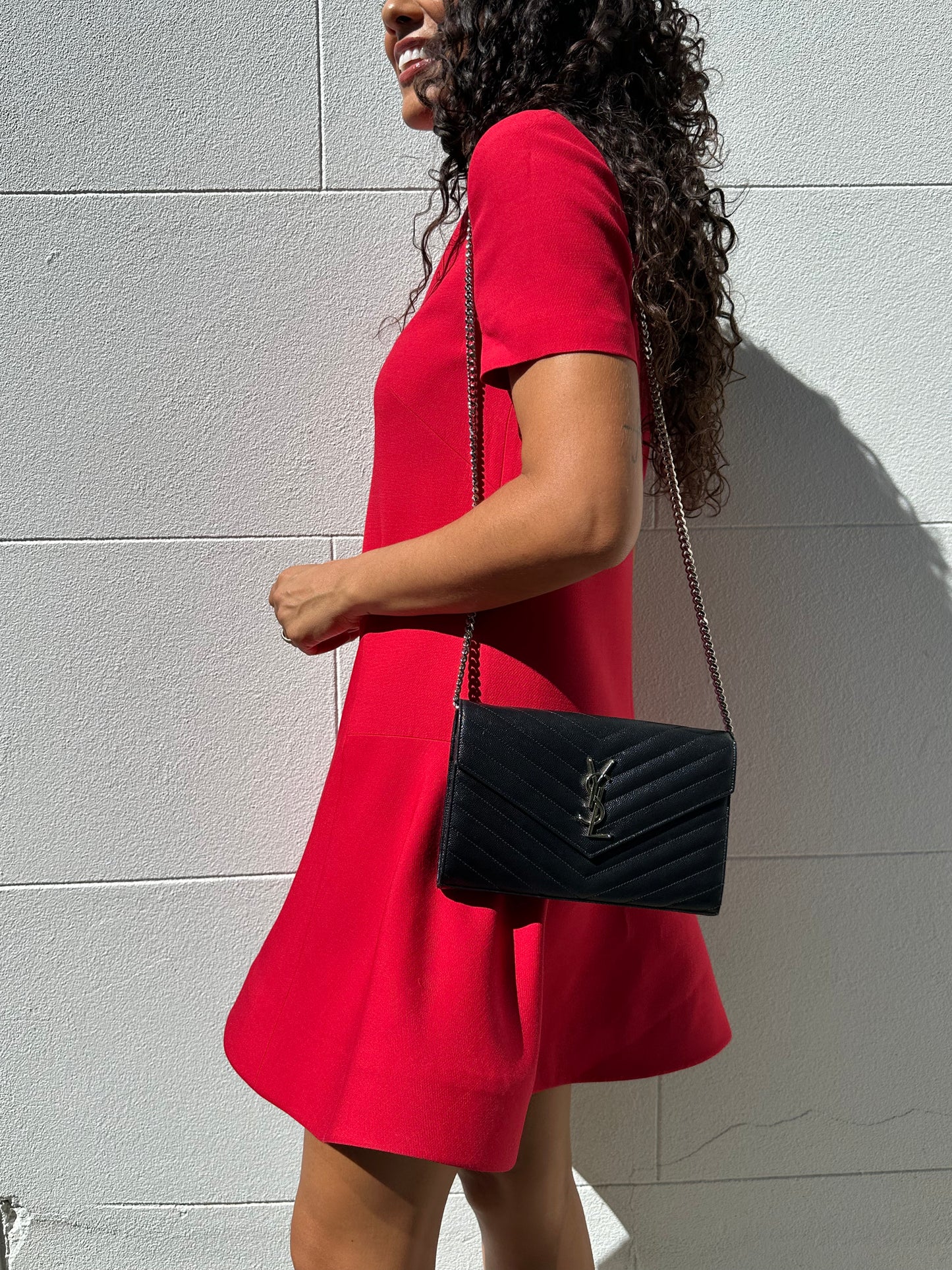 Valentino Red Wool Mini Dress Size 40