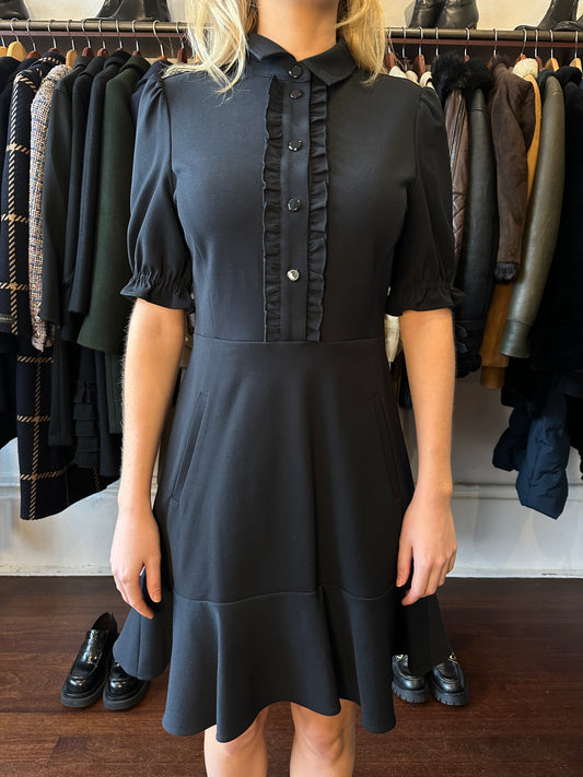 ME + EM Black Button Dress Size 8
