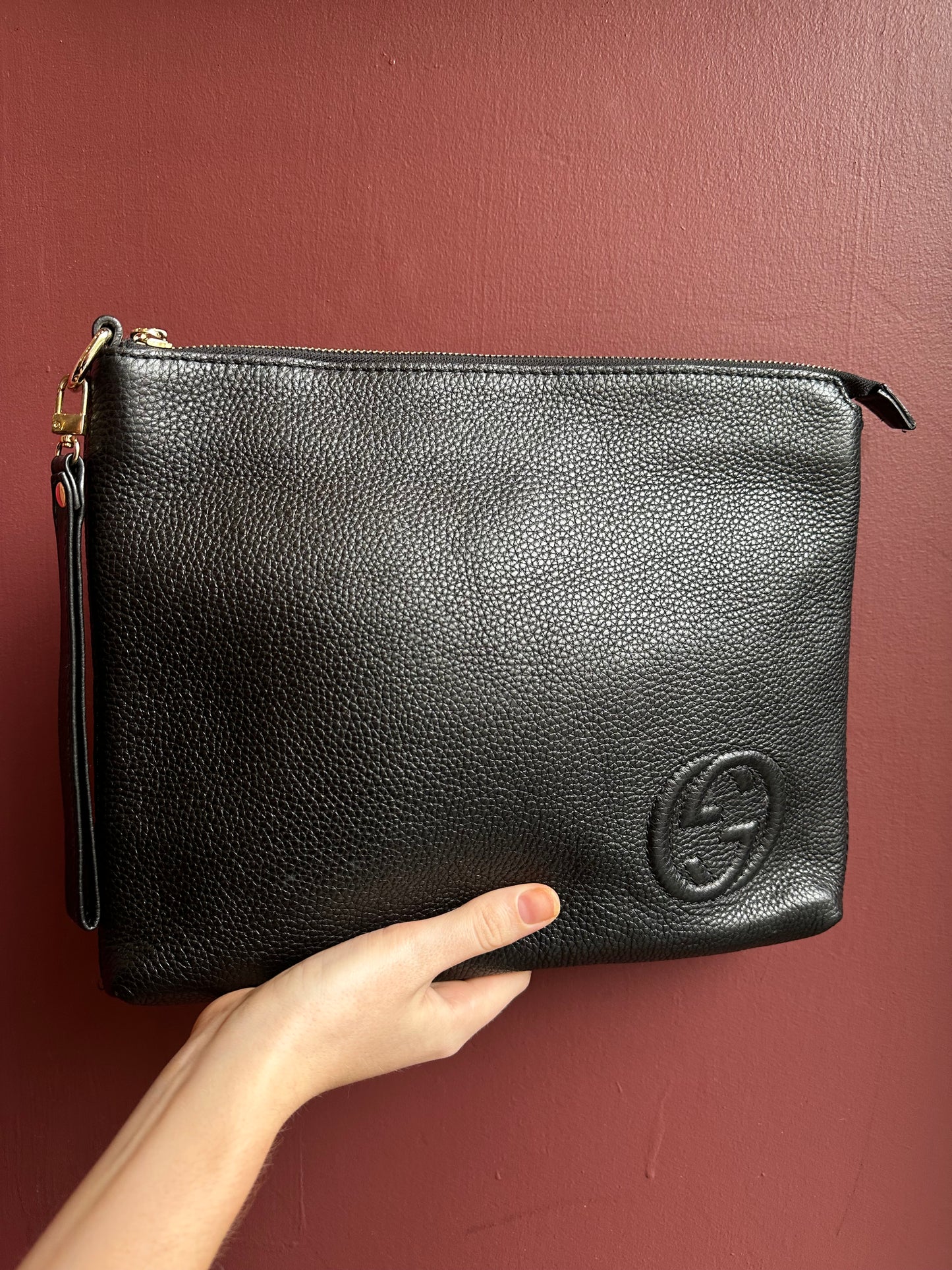 Gucci GG Black Clutch Bag