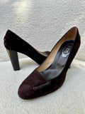 Tods Chocolate Suede Heels Size 40