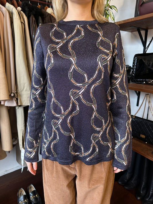 APC Purple Glitter Knit Size M