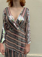 Rixo Multi Sequinned Dress Size M