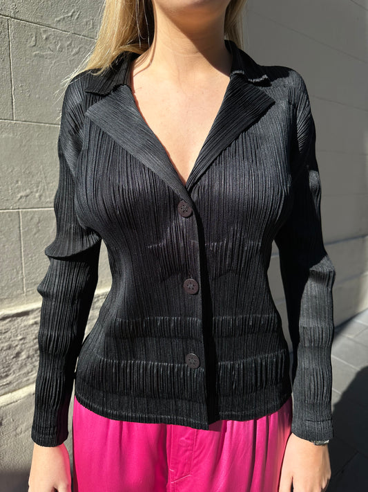 Pleats Please Black Shirt Size 3