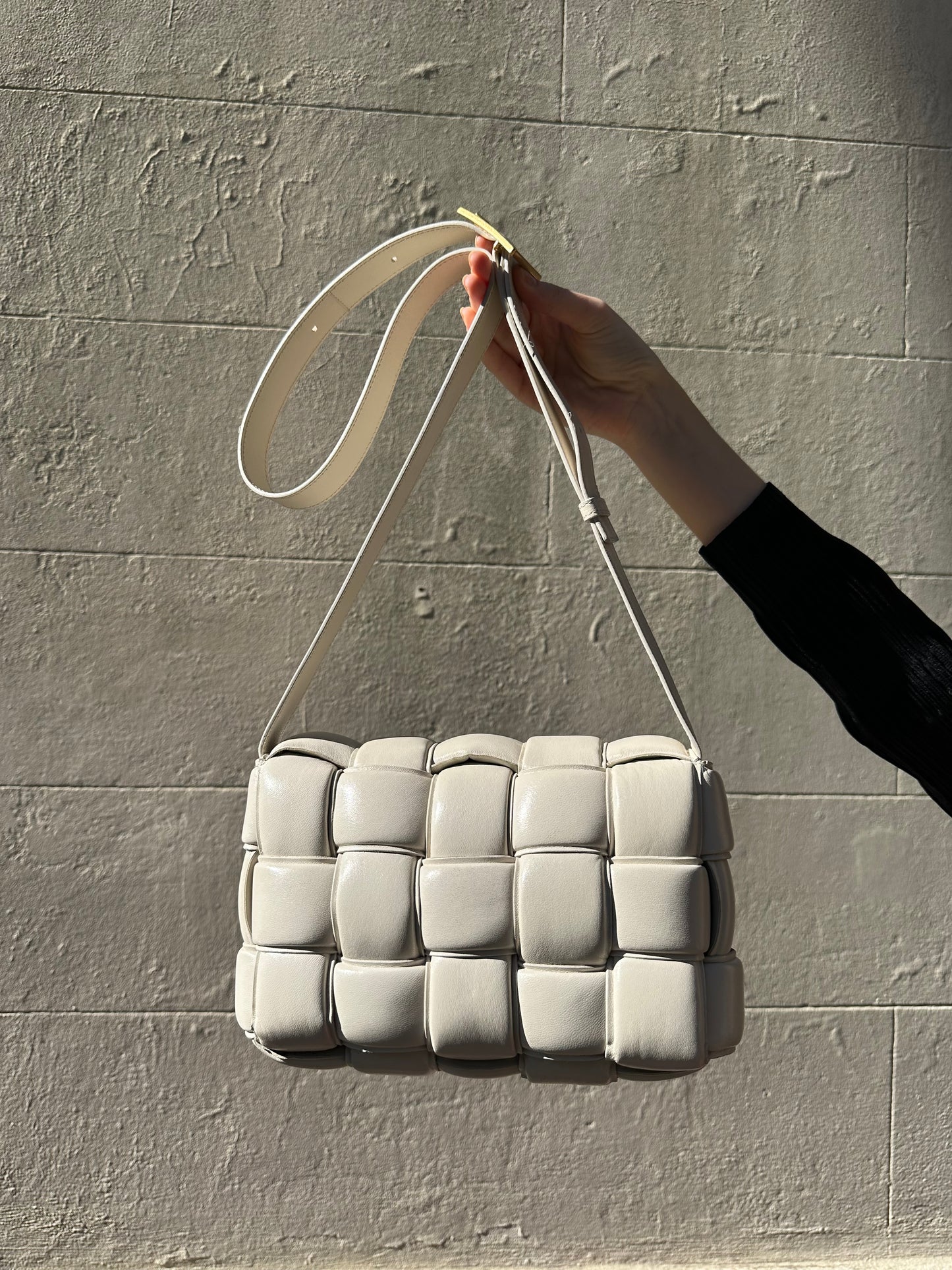 Bottega Veneta Cream Casette Bag