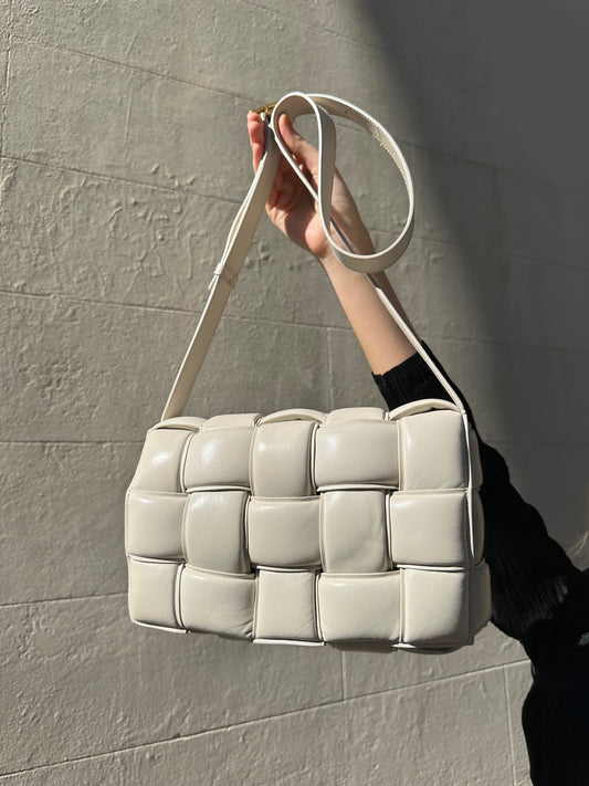 Bottega Veneta Cream Casette Bag