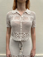 Zimmermann Cream Crochet Set Size 0