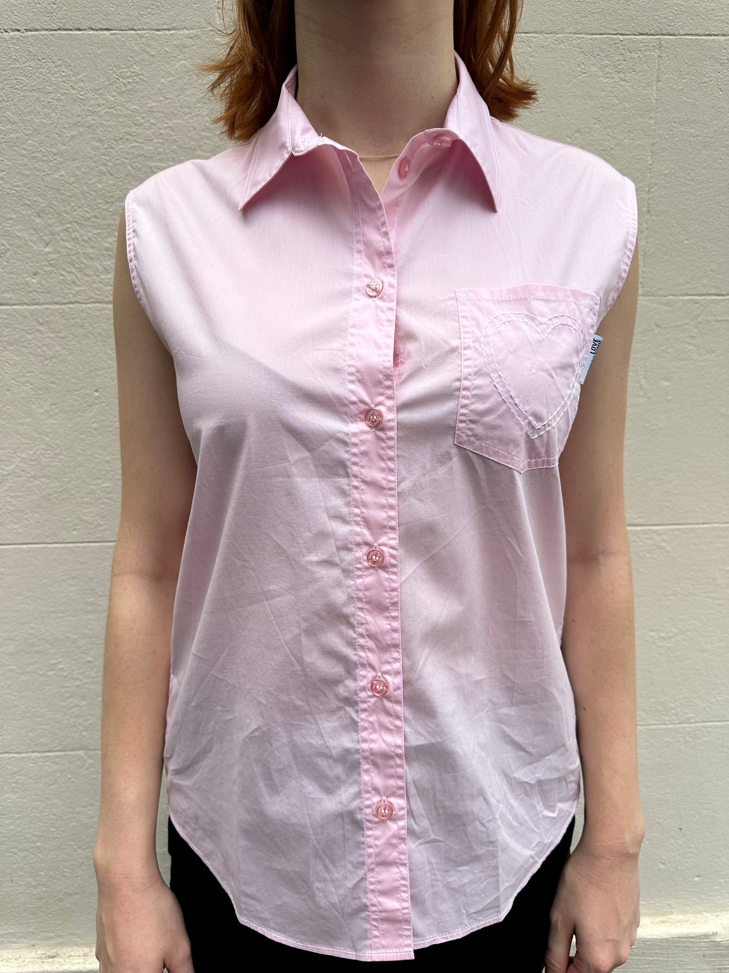 Moschino Pink Sleeveless Shirt Size 42