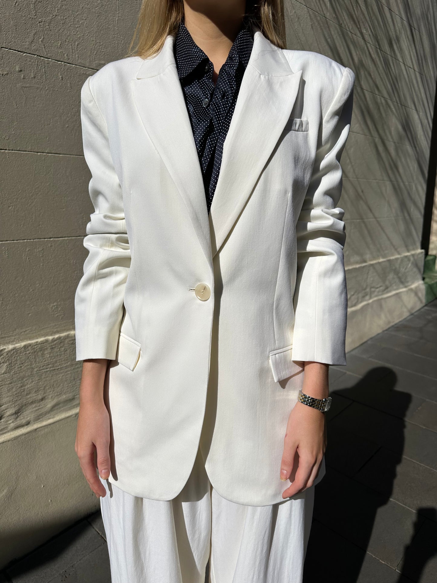 St Agni Cream Pant Suit Size M