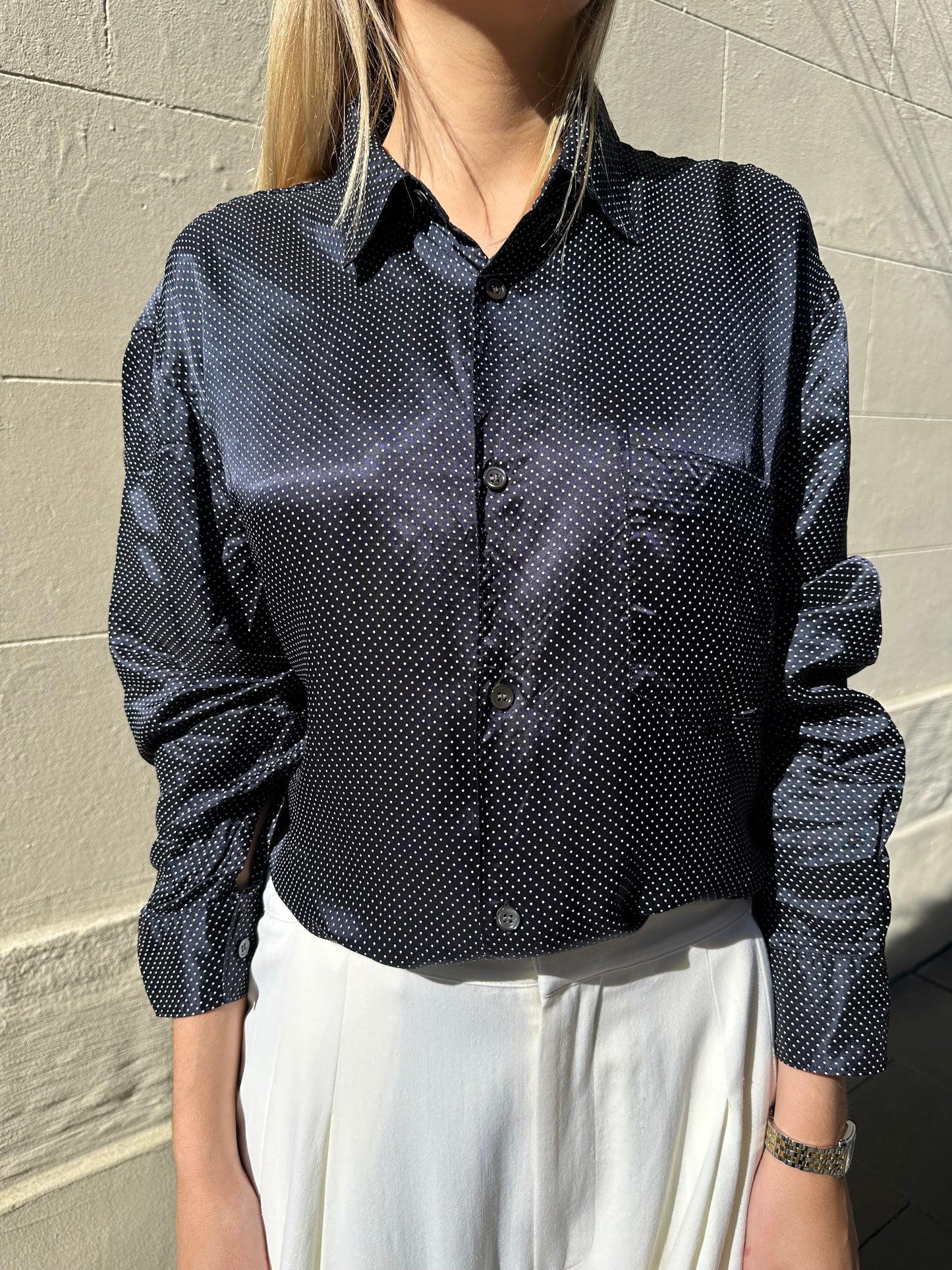 Comme des Garcons Blue Spot Shirt Size S