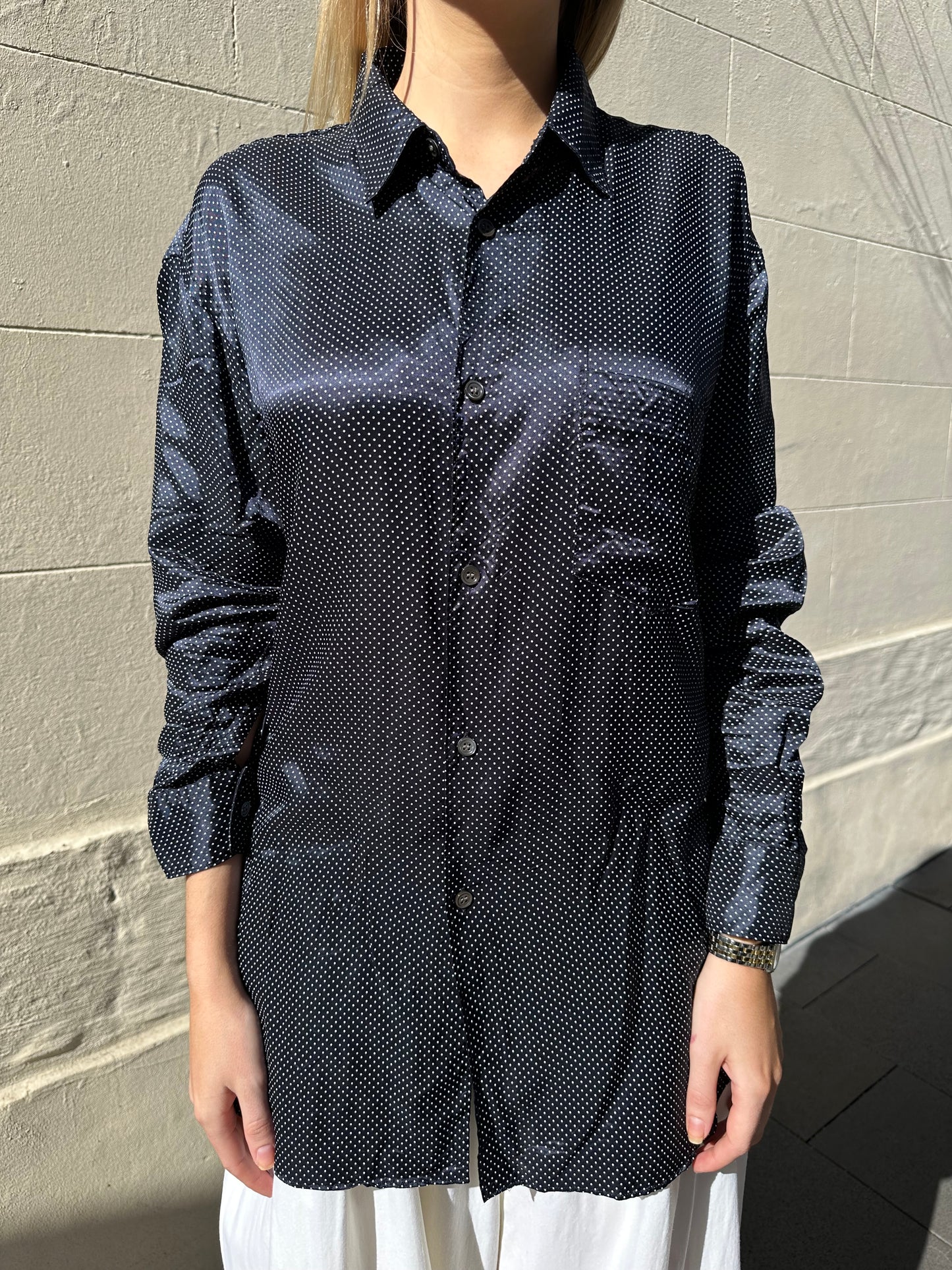 Comme des Garcons Blue Spot Shirt Size S