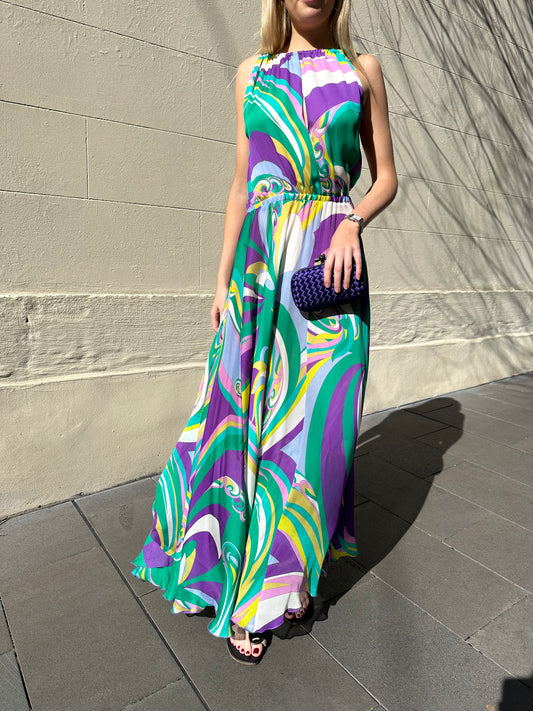 Emilio Pucci Multicolour Evening Dress Size 34