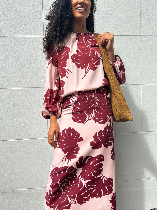 La Double J Leaf Skirt Set Size S