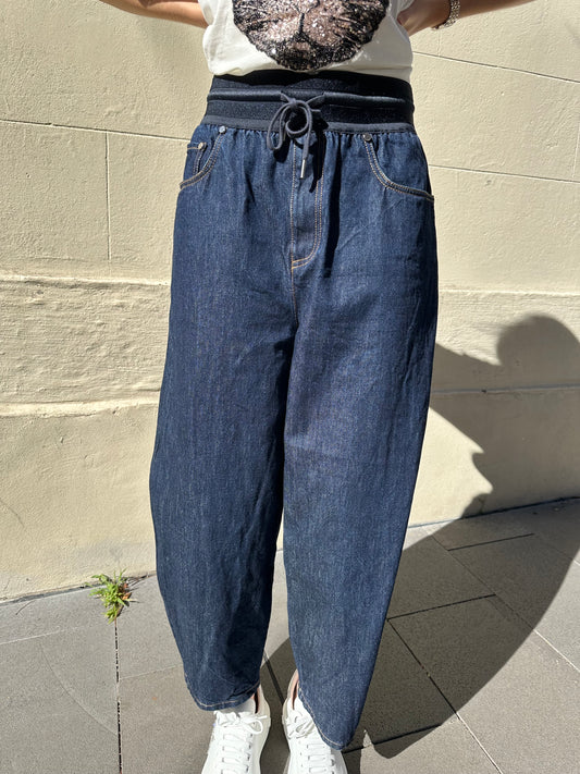 Helmut Lang Blue Barrel Jeans Size 27